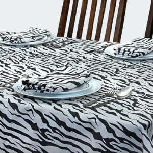 Table Cloth, Black & White Color