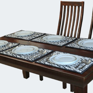 Table Mat, Black & White Color
