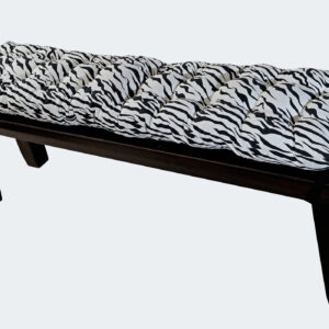 Bench Cushion, Black & White Color