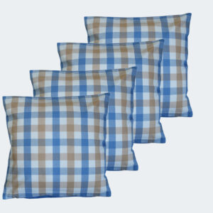 Cushion Cover, Sky Blue & White Color